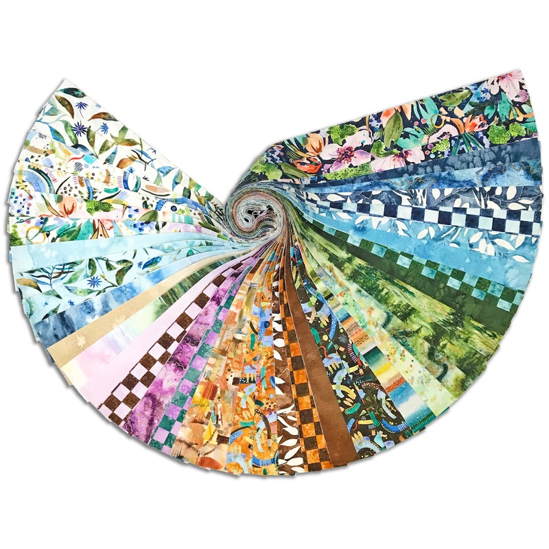 Moda Create Joy Project Pre-Cut 40 Piece 2 1/2 Strips Jelly Roll - Wanderlust