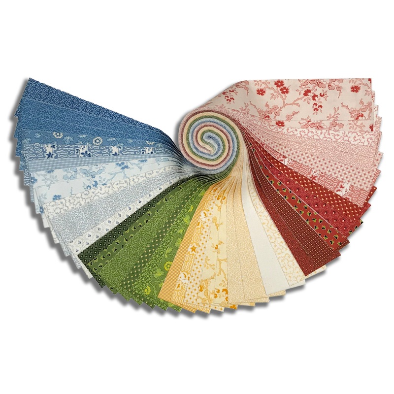 Moda Pre-Cut 40 Piece 2 1/2 Strips Jelly Roll - Sally's Stitches