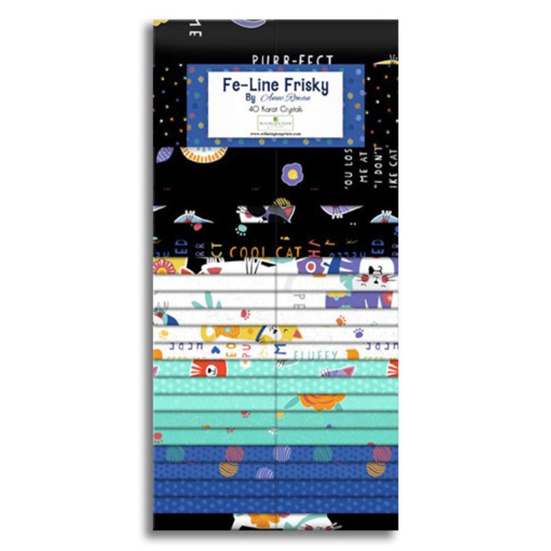 Wilmington Pre-cut 40 Piece 2 1/2 Strips 840-871-840 - Fe-Line Frisky