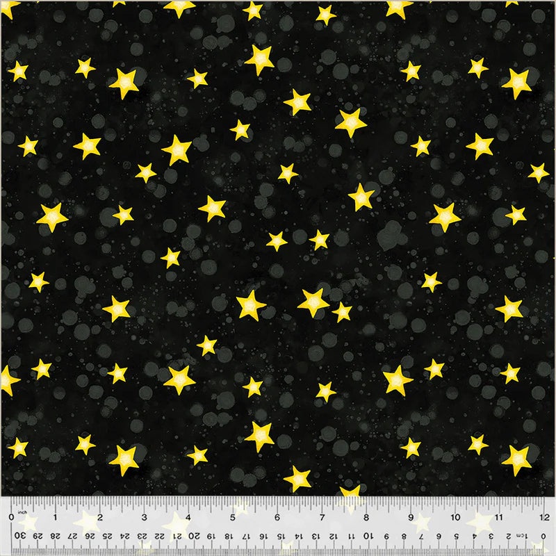 Windham Meowy Christmas 54487 4 Black Twinkle By The Yard
