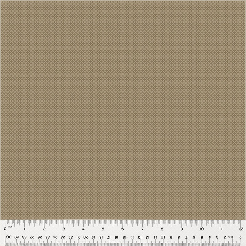 Windham Oxford 53895 2 Micro Quatrefoil Taupe By The Yard