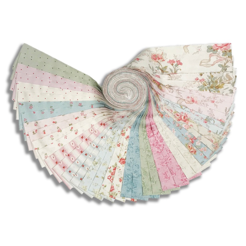 Clothworks Pre-Cut 2 1/2 Strip Set 40 Piece Strip Roll - ST0520 - Charlotte