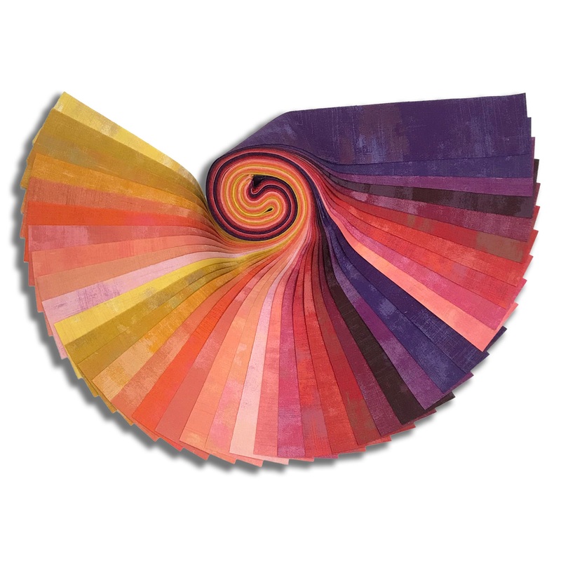Matt's Pre-Cut 40 Piece 2 1/2 Jelly Roll Strips - Moda Grunge Sunset
