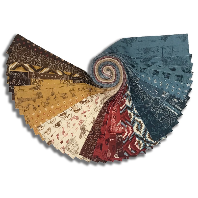 Riley Blake Pre-Cut 40 Piece 2 1/2 Rolie Polie Jelly Roll RP 16620 40 - John Wayne American West