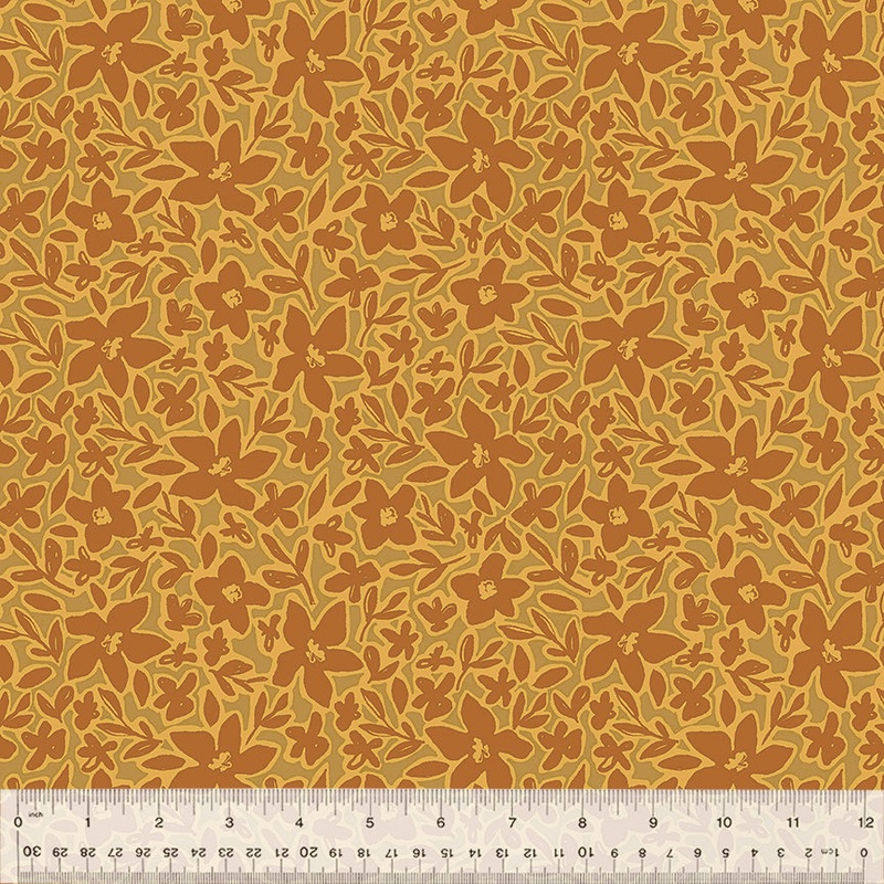 Windham Gleaned 54660 5 Amber Earth Blooms By The Yard