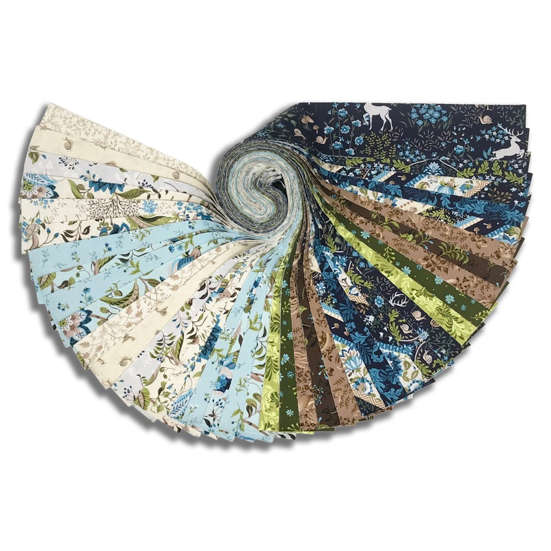 Matt's Studio E Pre-Cut 40 Piece 2 1/2 Jelly Roll Strips - Ashdown Forest