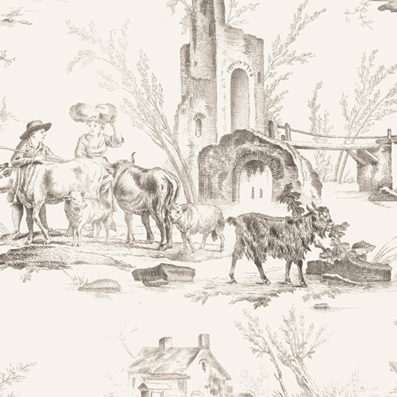 Wilmington Blackberry Bramble 98758 199 Ivory Toile By The Yard