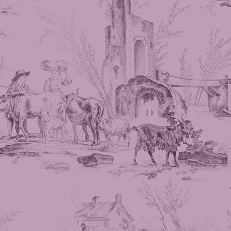 Wilmington Blackberry Bramble 98758 606 Purple Toile By The Yard