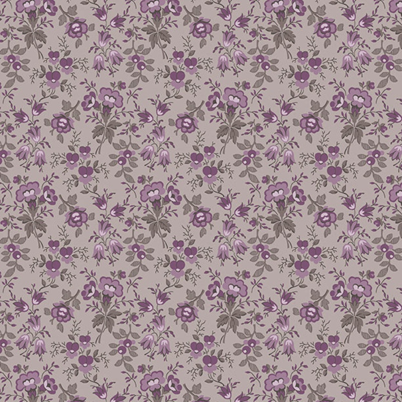 Wilmington Blackberry Bramble 98761 969 Gray Small Floral By The Yard
