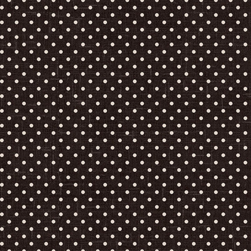 Wilmington Blackberry Bramble 98765 991 Black/Ivory Small Dot By The Yard