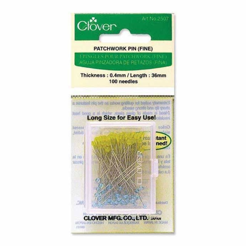 Clover Patchwork Pins, Fine, 100 - 36mm (1 3/8)