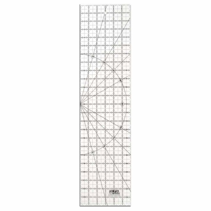 OLFA Frosted Ruler 6 x 24