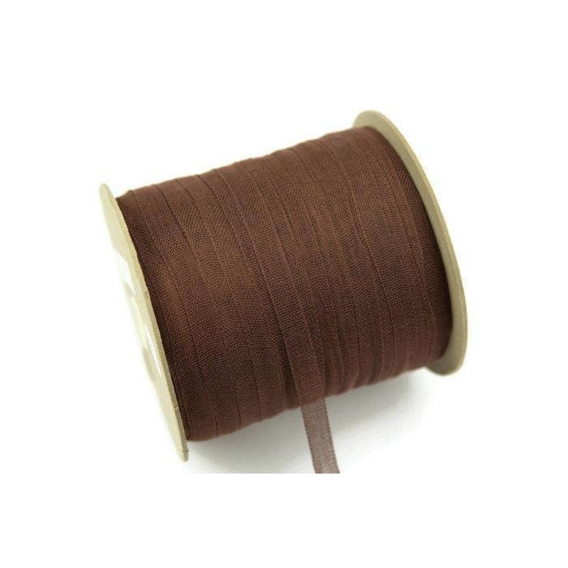 Brown Narrow Cotton Trim Mesh Gauze Trim Ribbon 10 yards