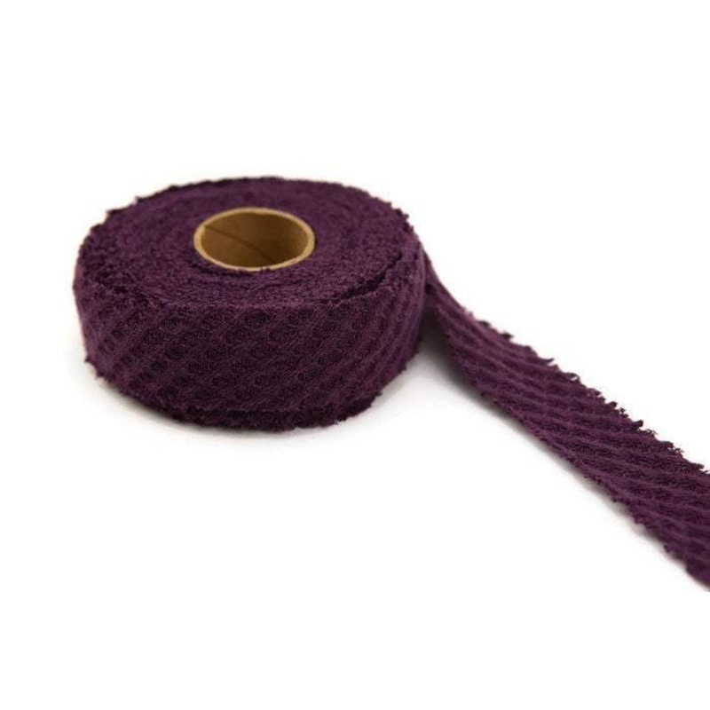Burgundy Fancy Waffle Sweater Knit Bias Tape 1.25 inches width x 30 yards