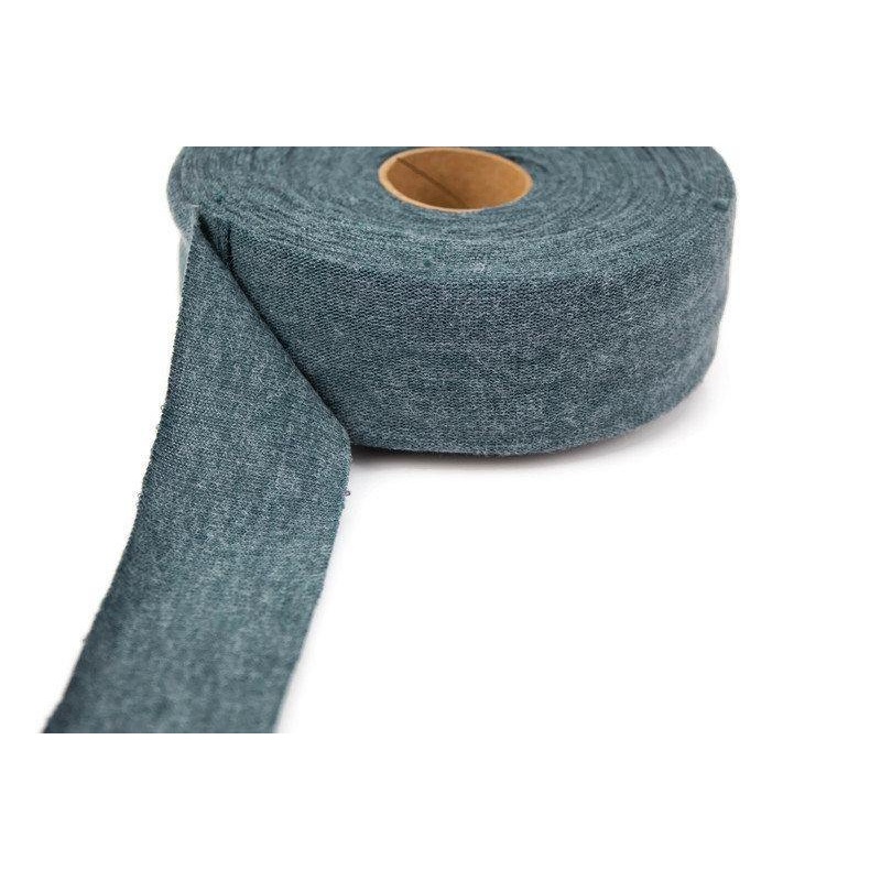 Heather Dark Teal Sweater Knit Bias Tape 1-5/8 inches width x 28 yards