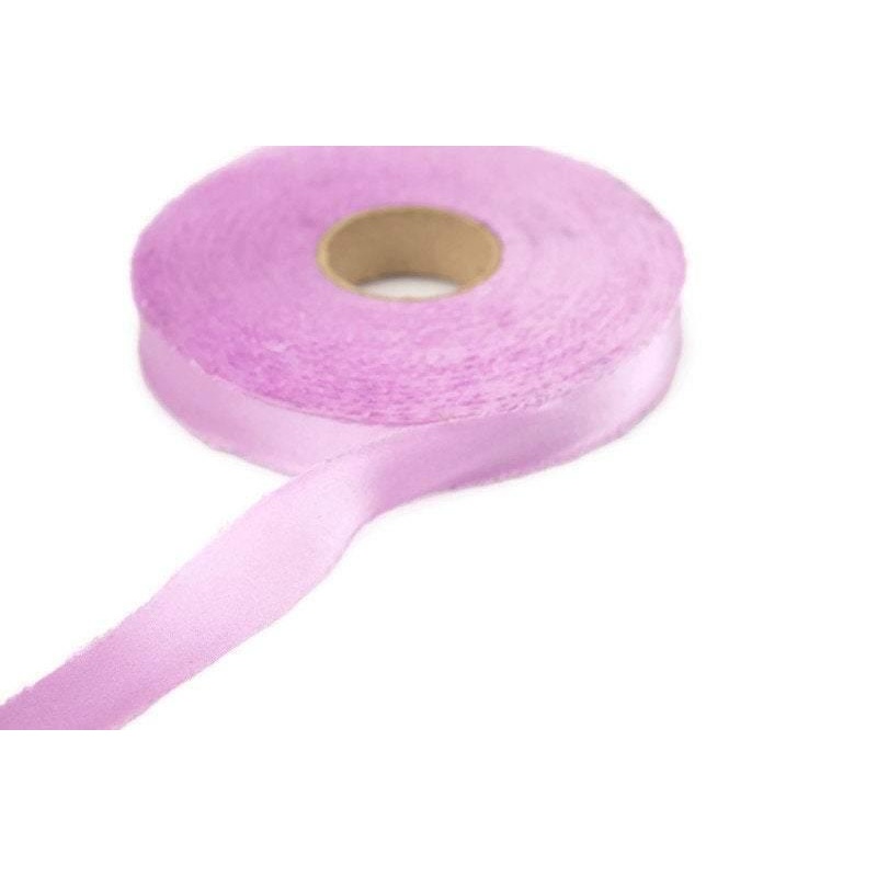Purple Pink Silk Satin Silk Charmeuse Bias Tape 5/8 inch width x 10 yards