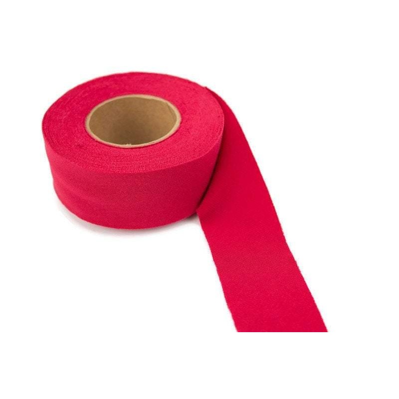 Red Polyester Spandex Knit Jersey Bias Tape  1.25 inches wide x 6.5 yards  BST00147
