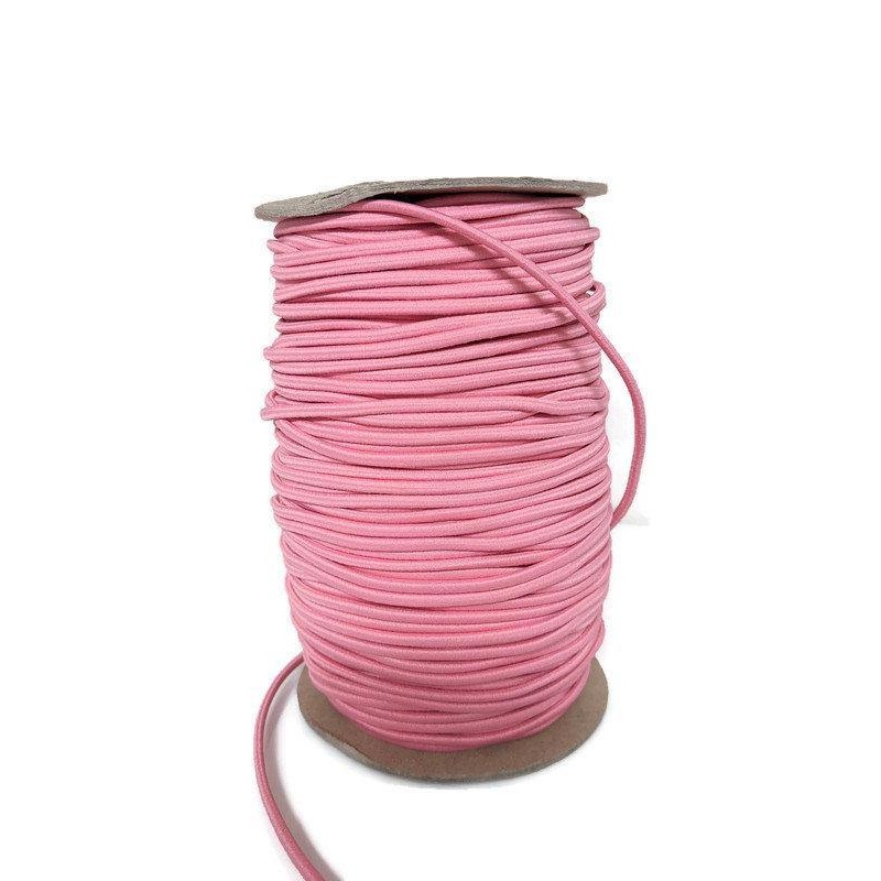 Pink Tubular Elastic Trim Cord Elastic Trim 6 yards