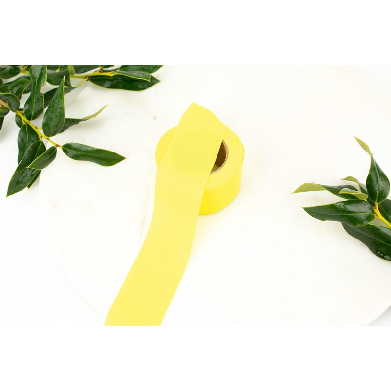 Yellow Crepe Georgette Woven Bias Tape Binding Tape Trim 1.25 inches width x 6.5 yards BST00207