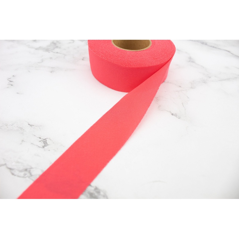 Coral Pink Bias Tape Tricot Knit Lining 1.25 inches wide x 14 yards