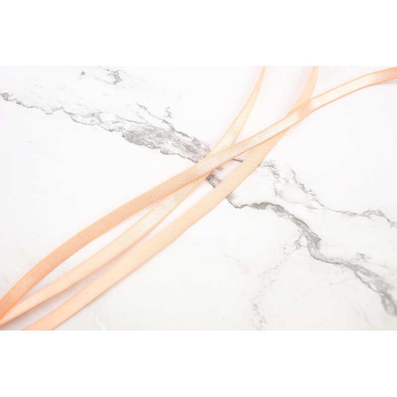 Orange Sherbet Grosgrain Elastic Trim Bra Strap Headband Lingerie Trim 1/4 inch width x 10 yards
