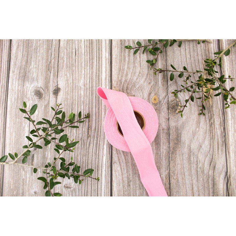 Pink Cotton Spandex Knit Jersey Bias Tape Binding Trim 1-1/8 inches x 6 yards