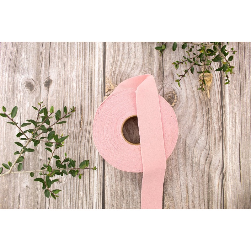 Pink  Ponte Crepe Knit Bias Tape Binding Tape 1.25 inches x 14 yards