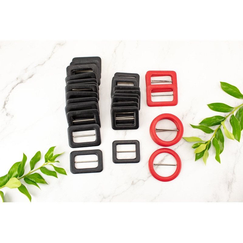 35 Black and Red Buckles Bundle Pack Destash