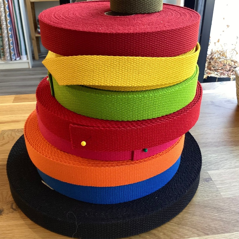 Cotton Webbing 1 Wide (Various Colors)