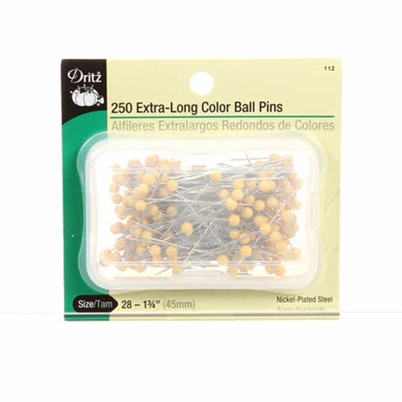 Extra Long Ball Head Pins 250ct. 1 3/4 (Dritz)