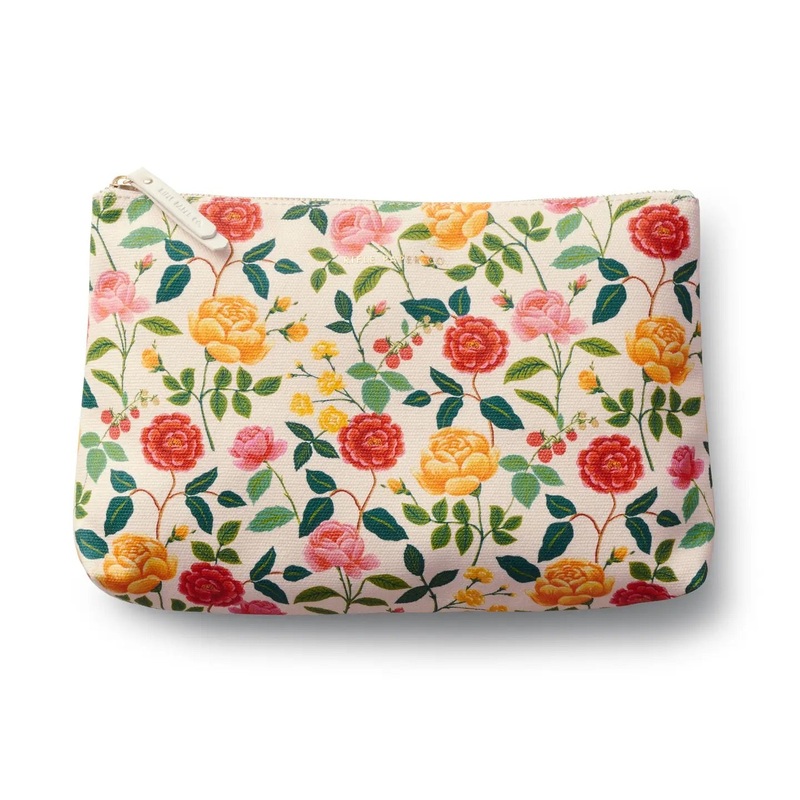 Rifle Paper Roses Zippered Pouch