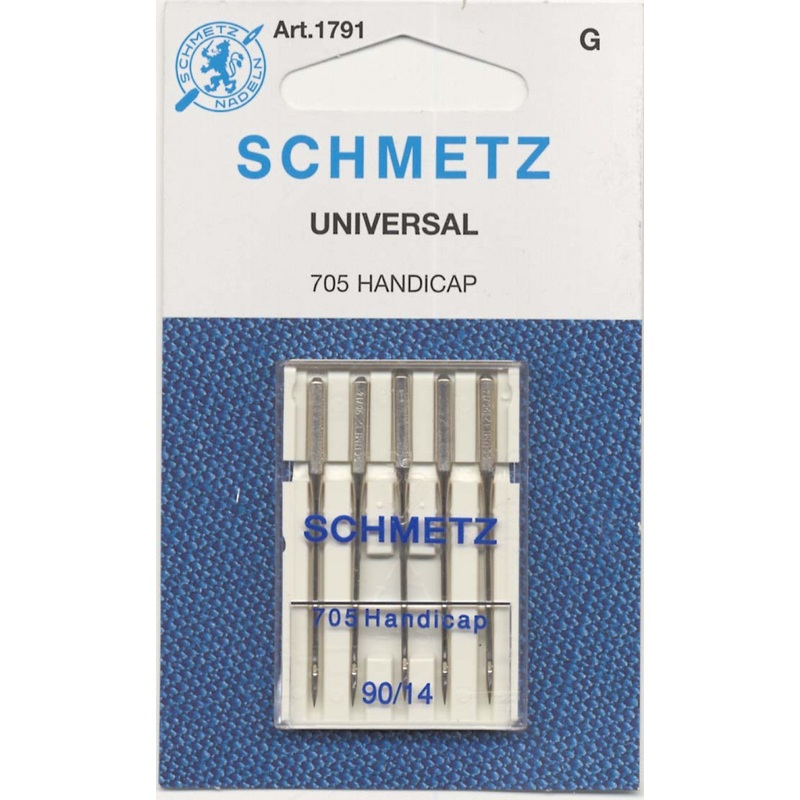 Schmetz 1791 Quick Threading Machine Needles 5-pack size 90/14
