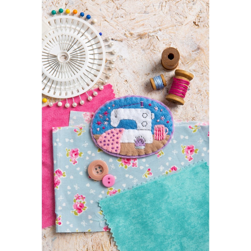 Sewing Machine Brooch Felting Kit
