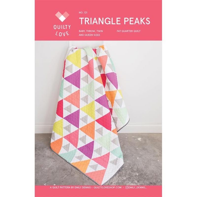 Triangle Peaks Quilt Pattern (Quilty Love Studio)