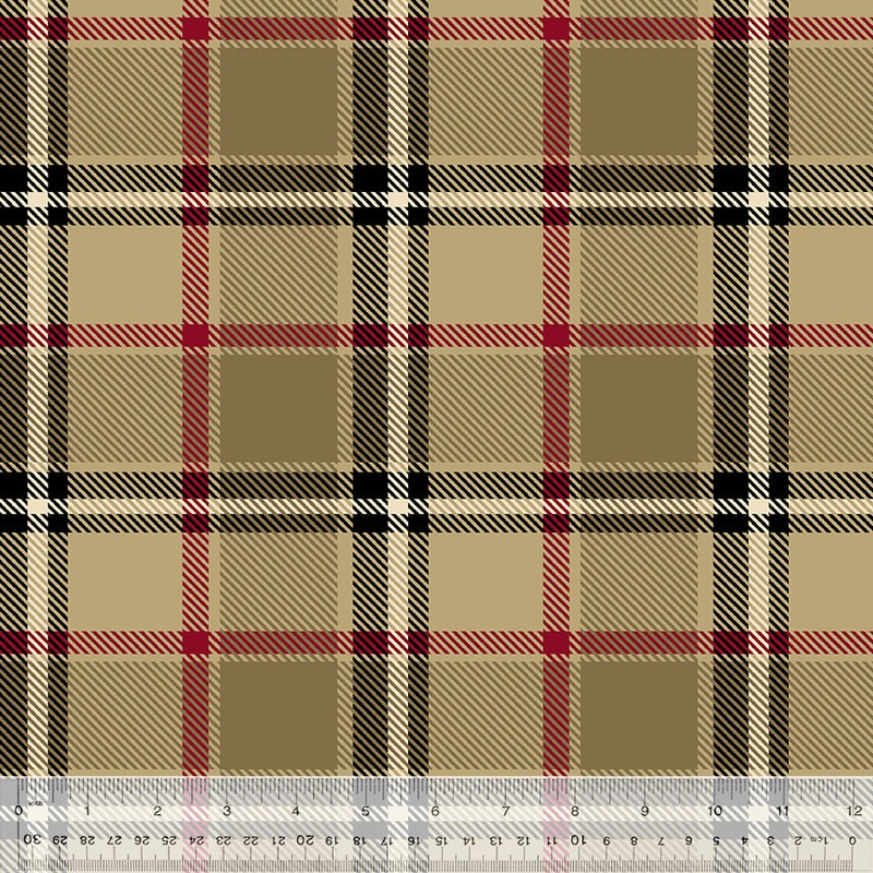 Winterfleece London Plaid Camel