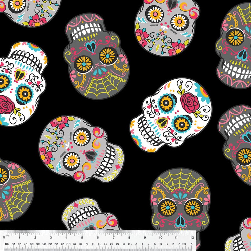 Winterfleece Sugarskulls Black