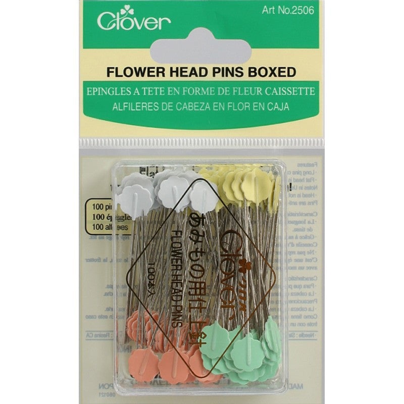 Clover Flower Head Pins (100ct)