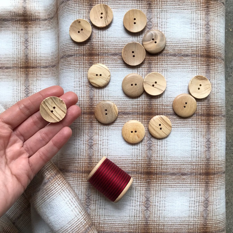 Wooden Button 001