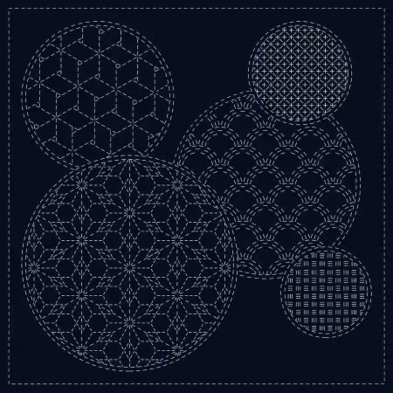 Sashiko Cloth  Mixed Pattern (SC0017-05)