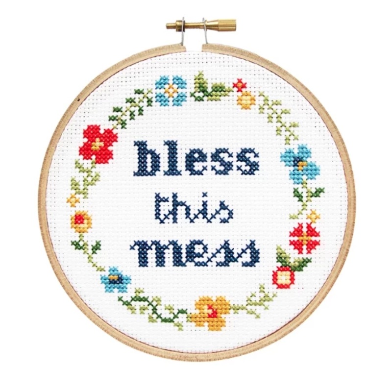 Bless This Mess Cross Stitch Kit