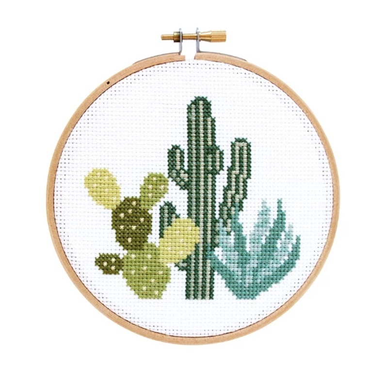 Desert Cacti Cross Stitch Kit
