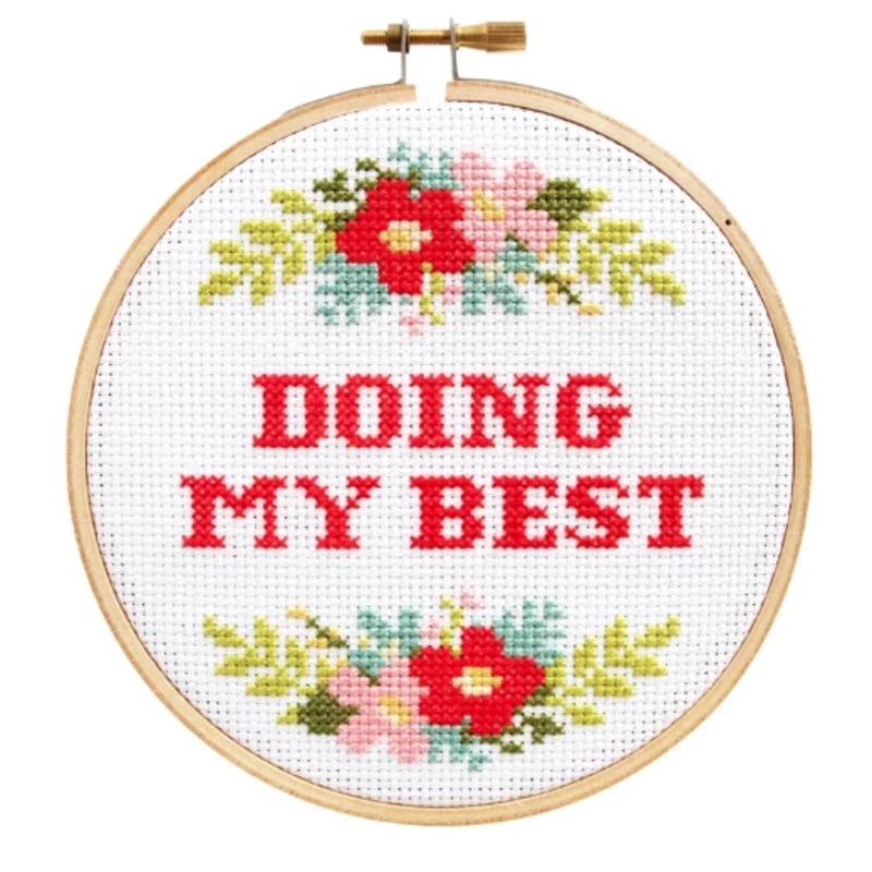 Doing My Best Cross Stitch Kit
