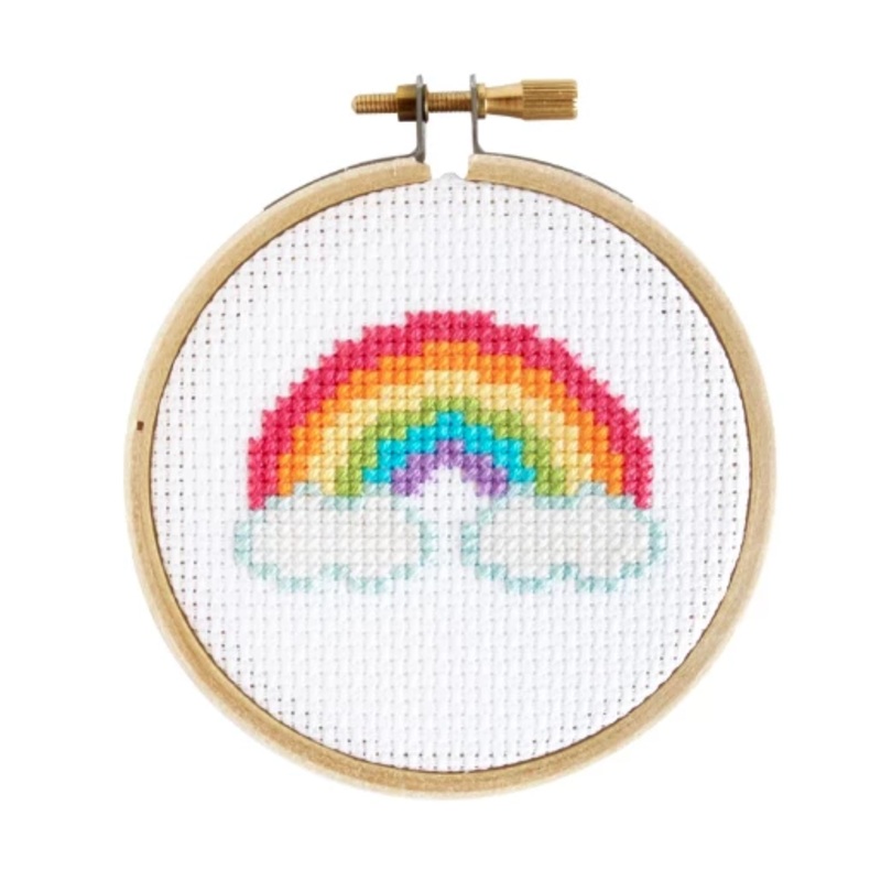 Mini Rainbow Cross Stitch Kit