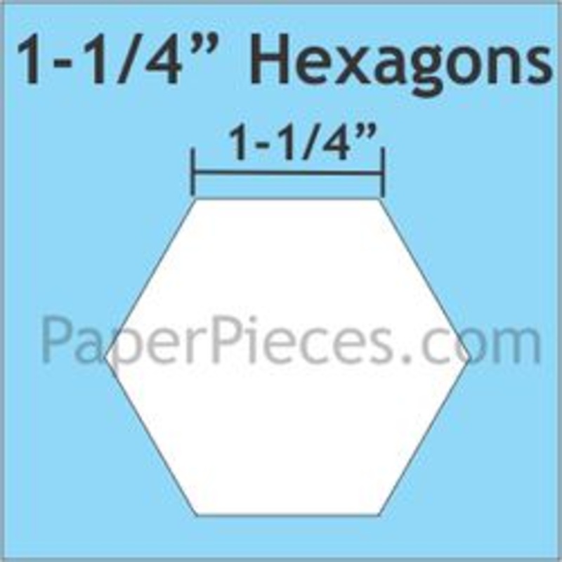 1.25 Hexagon Paper Pieces-450 Pieces