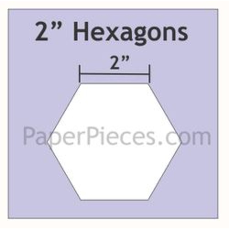 2 Hexagon Paper Pieces-300 Pieces