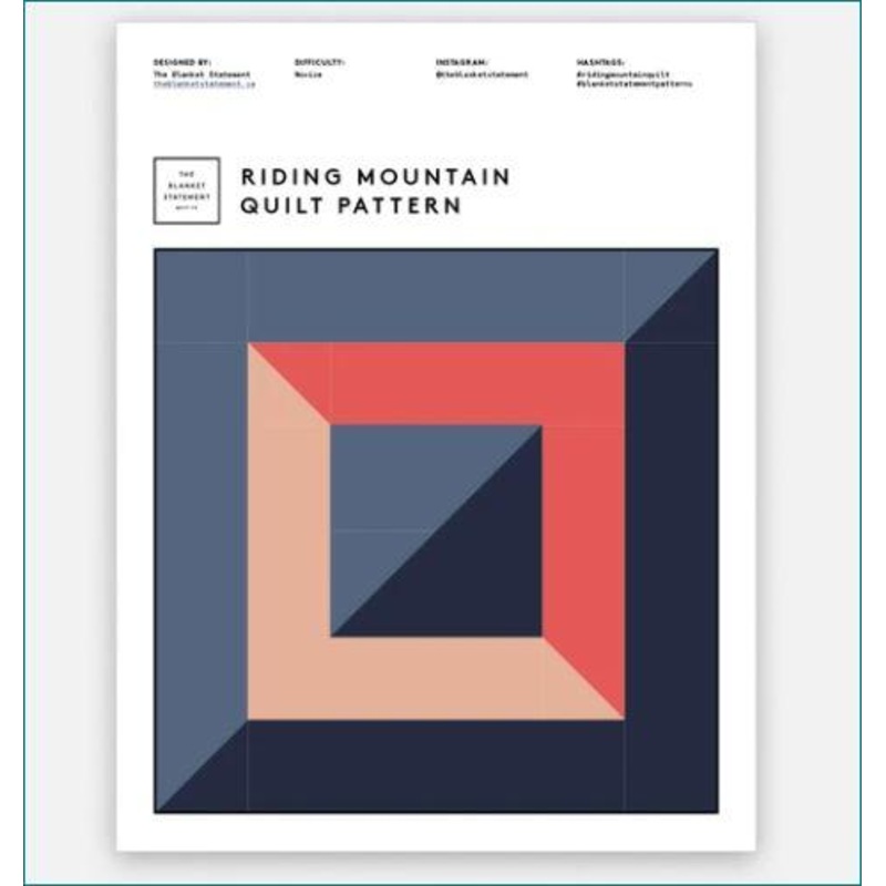 Riding Mountain Quilt Pattern by The Blanket Statement