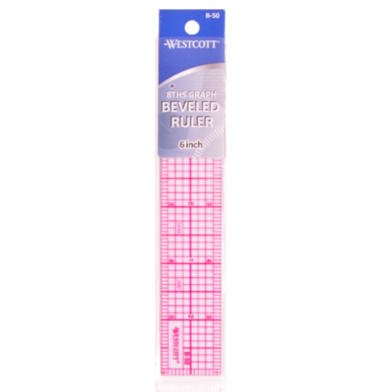 6 Beveled Ruler