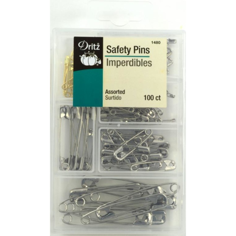 Assorted Safety Pins - 100 ct