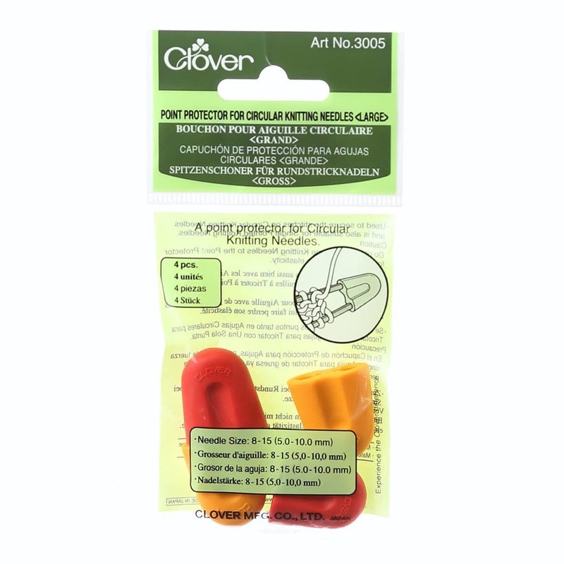 Large Point Protectors for Circular Knitting Needles