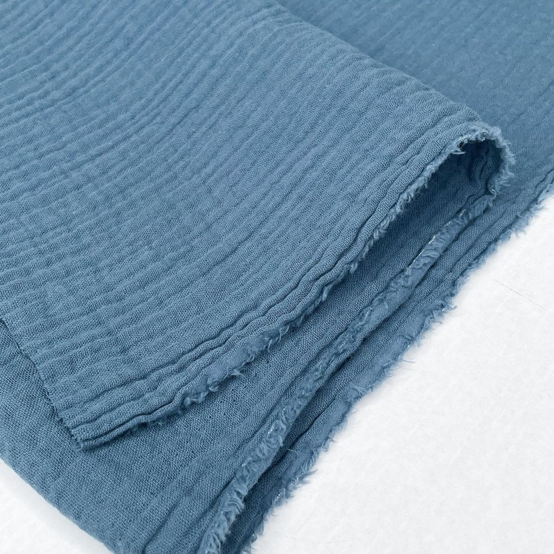 Zola Organic Double Gauze - Denim, 1/4 yard